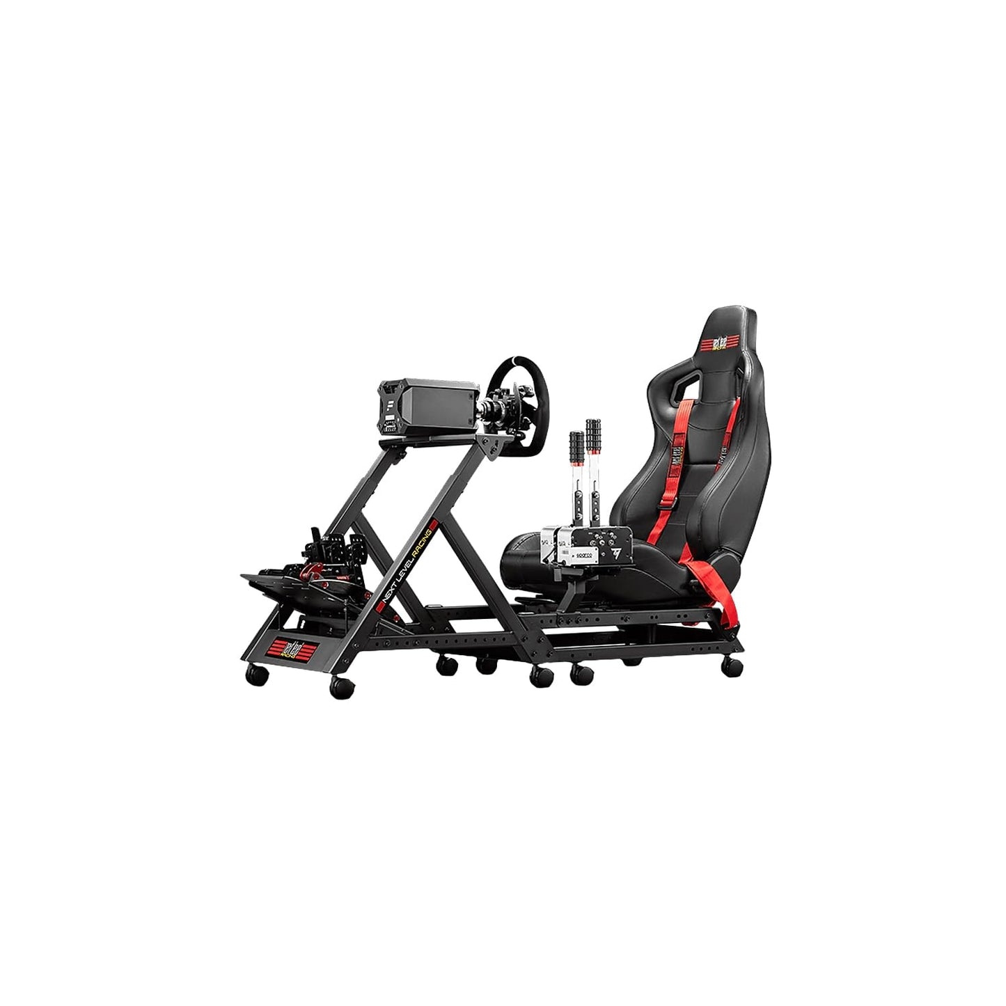 GT Racing Simulator Cockpit with Adjustable Seat