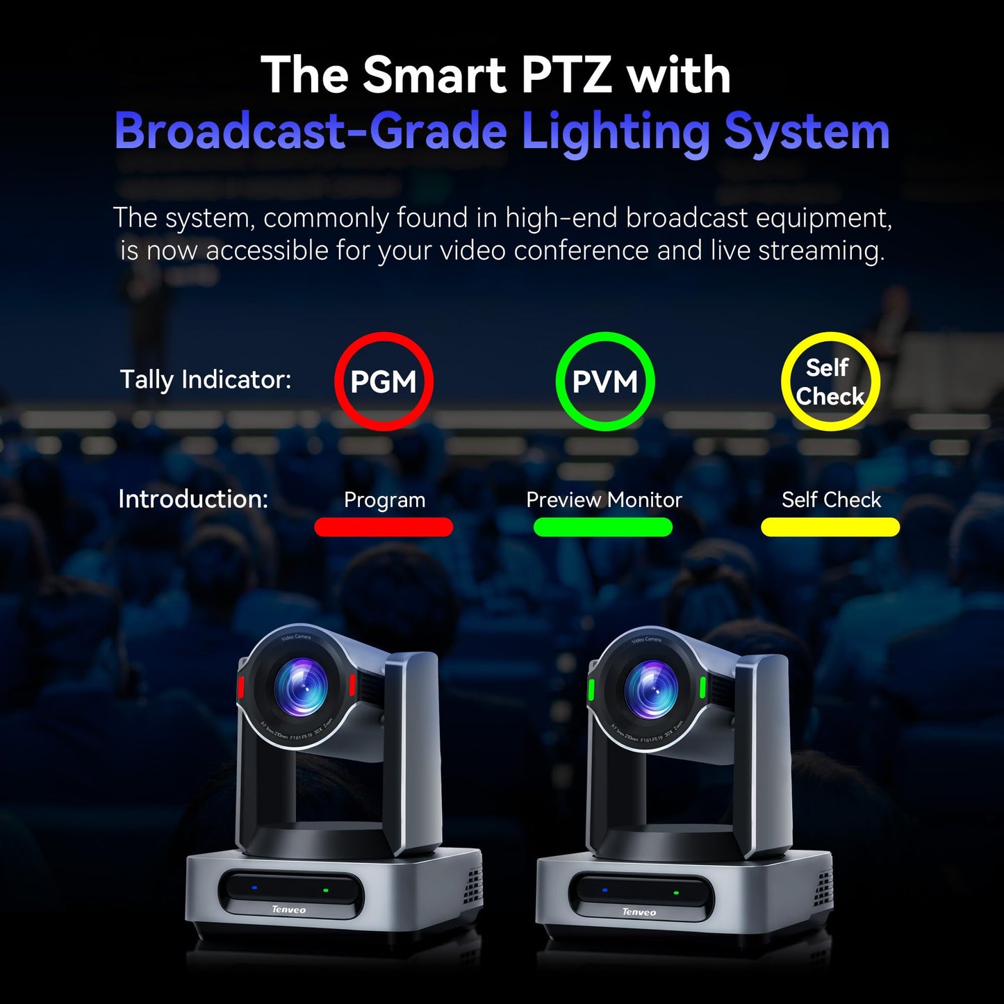 4K AI Tracking PTZ Camera for Live Streaming
