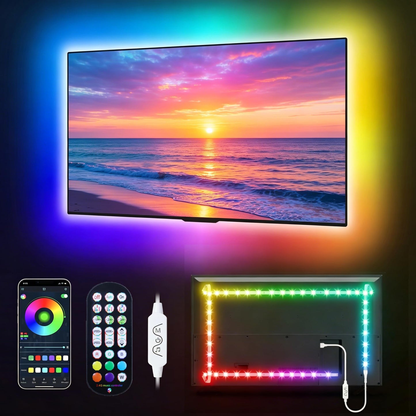 TV LED Lights for Ambient Backlighting