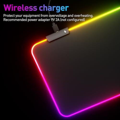 RGB LED Mouse Pad with Large Gaming Surface