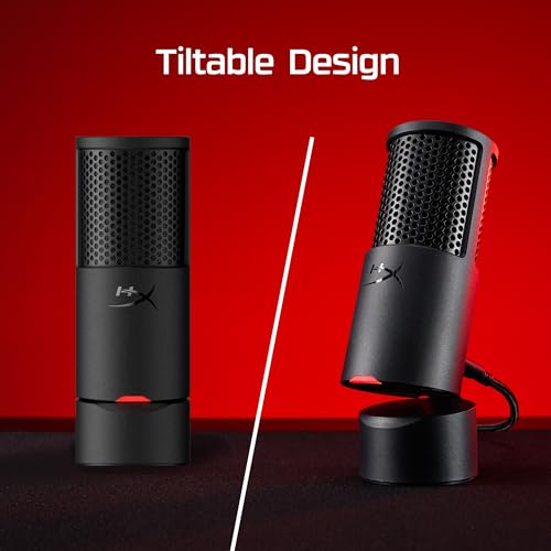 USB Condenser Gaming Microphone with Pop Filter
