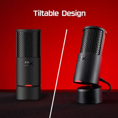 USB Condenser Gaming Microphone with Pop Filter