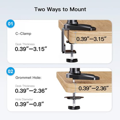 Triple Monitor Mount for Multi Screen Setup
