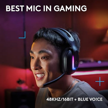 Wireless Gaming Headset with RGB and Clear Audio