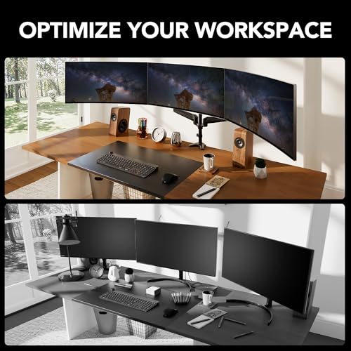 Triple Monitor Mount for Multi Screen Setup