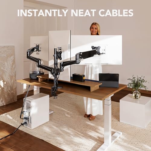 Triple Monitor Mount for Multi Screen Setup