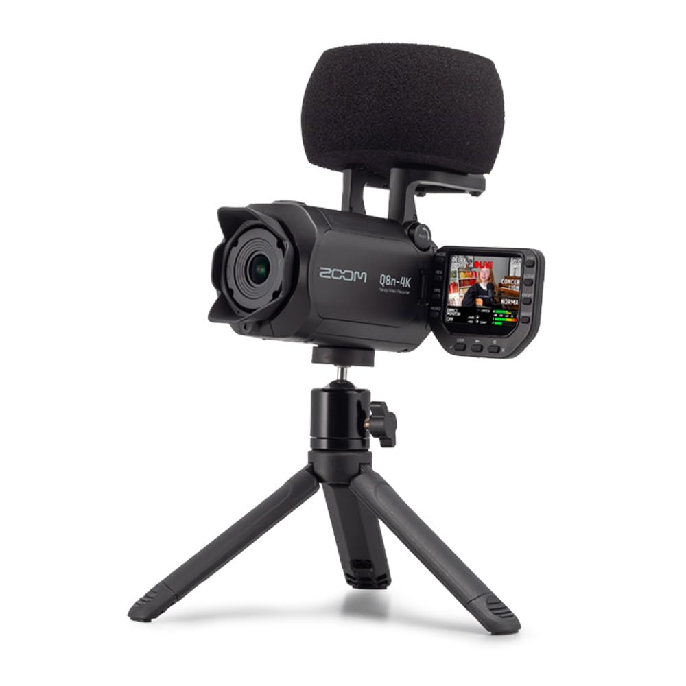 4K Video Recorder with Tripod for Content Creation