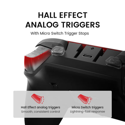 Wired Xbox Gaming Controller with Hall Effect Joysticks
