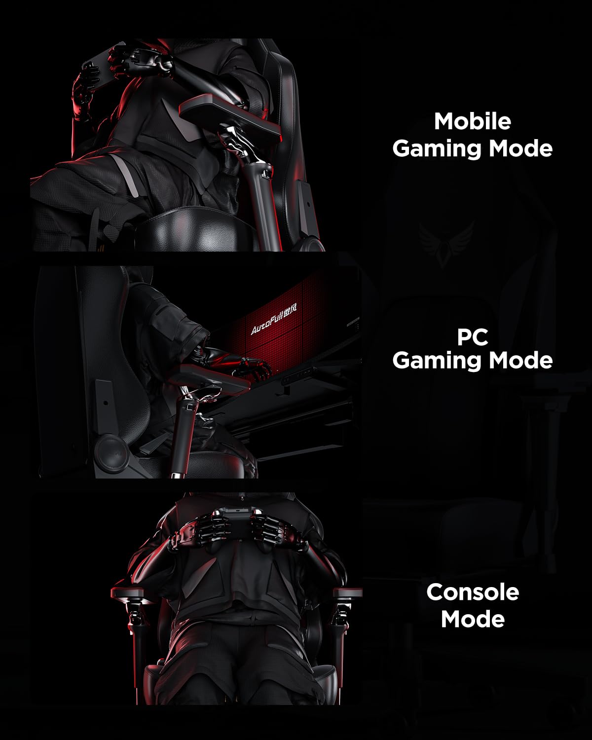 Ergonomic Gaming Chair with Heated Lumbar Support