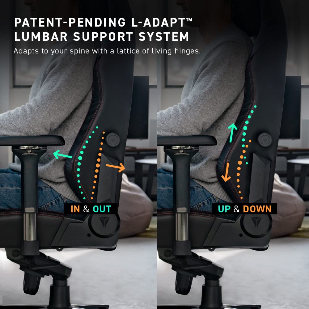 Leatherette Ergonomic Gaming Chair in Black