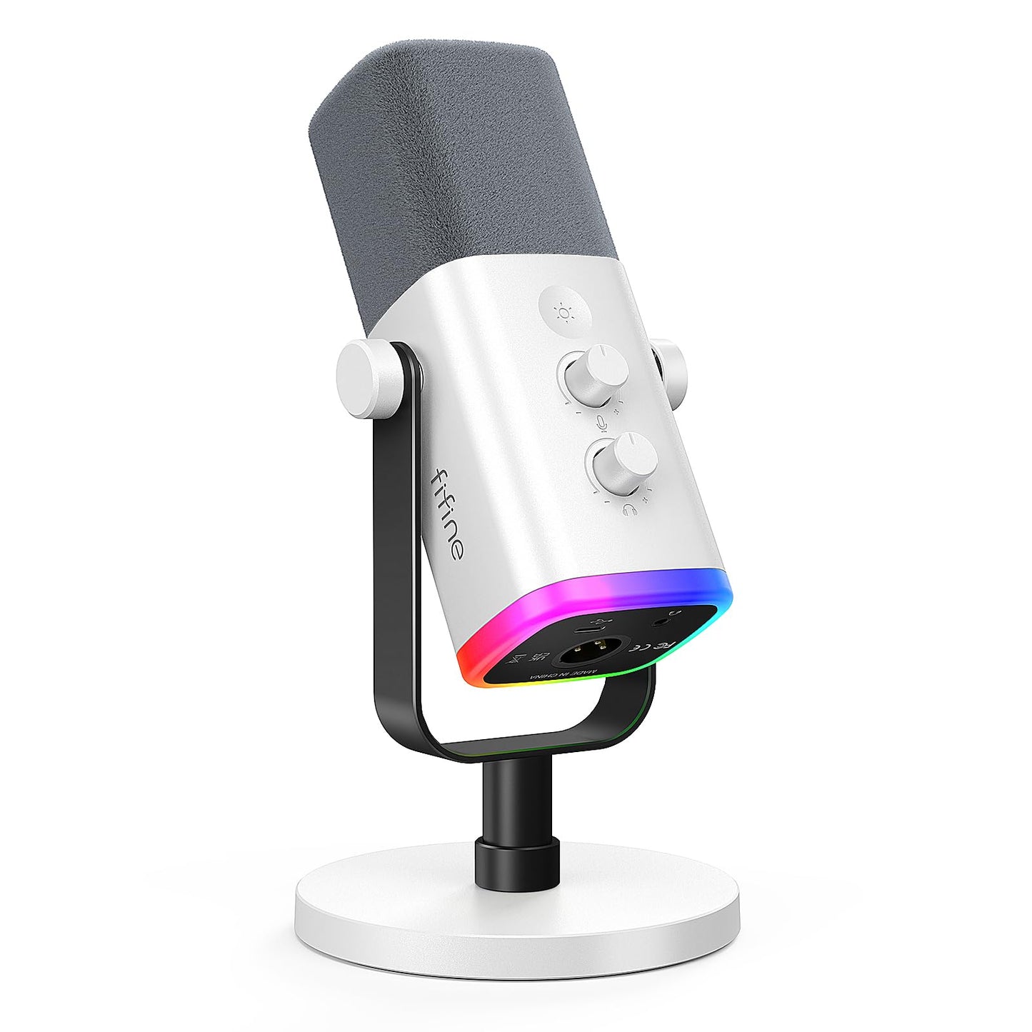 XLR USB Dynamic Microphone with RGB for Streaming