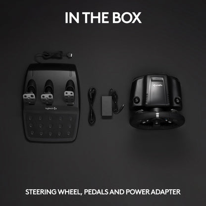 Racing Wheel with Force Feedback and Pedals