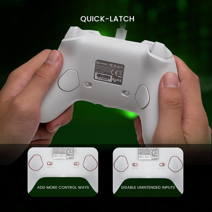 Wired Gaming Controller with Hall Effect Joysticks