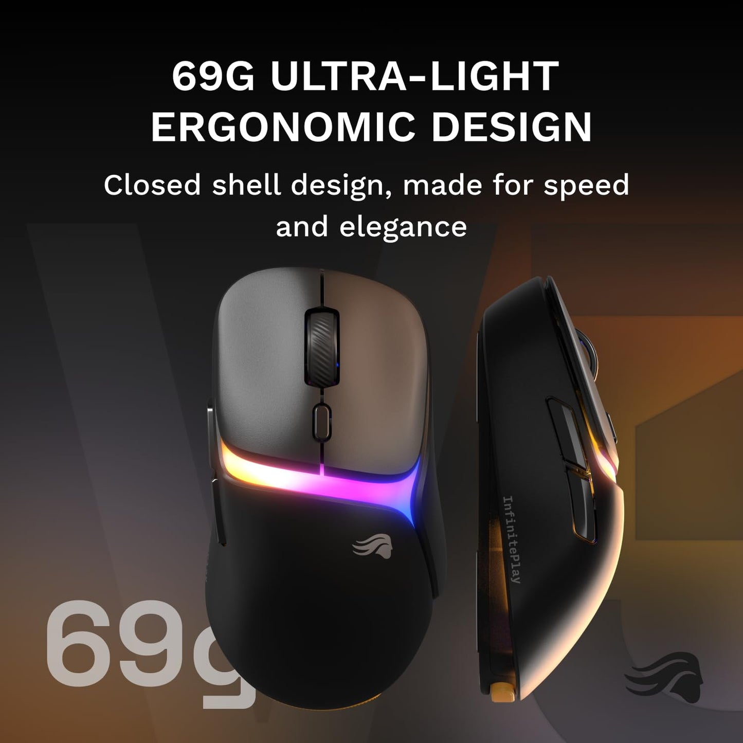 Wireless Gaming Mouse with Ultralight Design