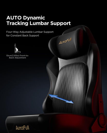 Ergonomic Gaming Chair with Heated Lumbar Support