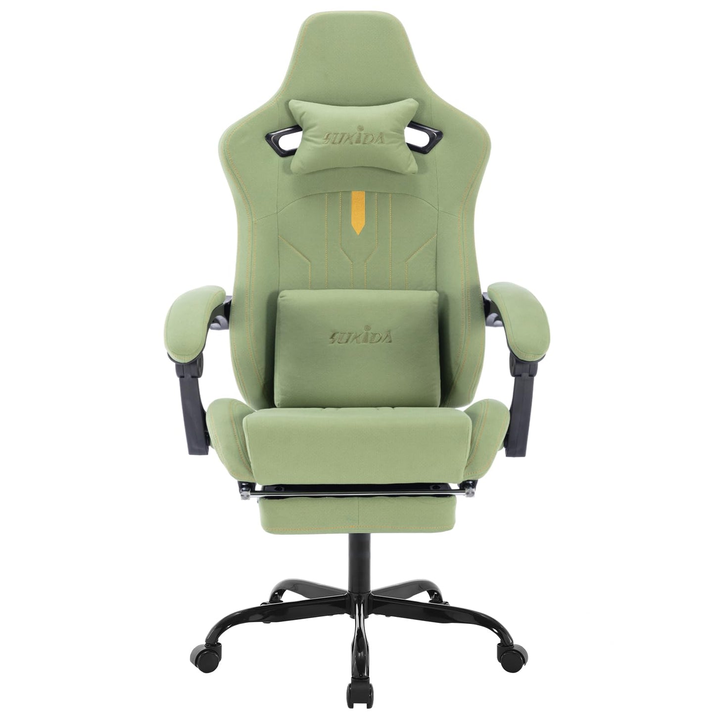 Ergonomic Gaming Chair with Footrest and Massage