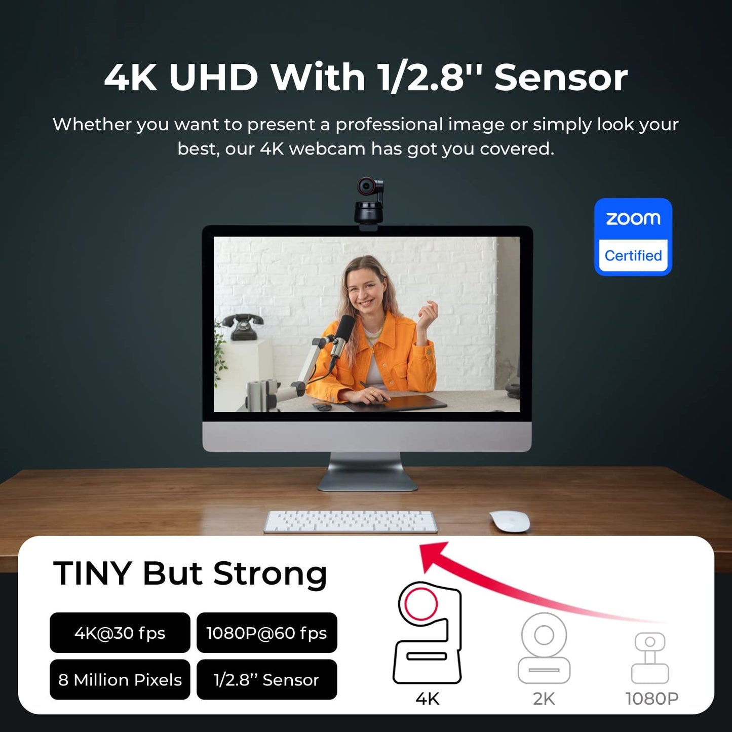 4K AI Tracking PTZ Streaming Camera