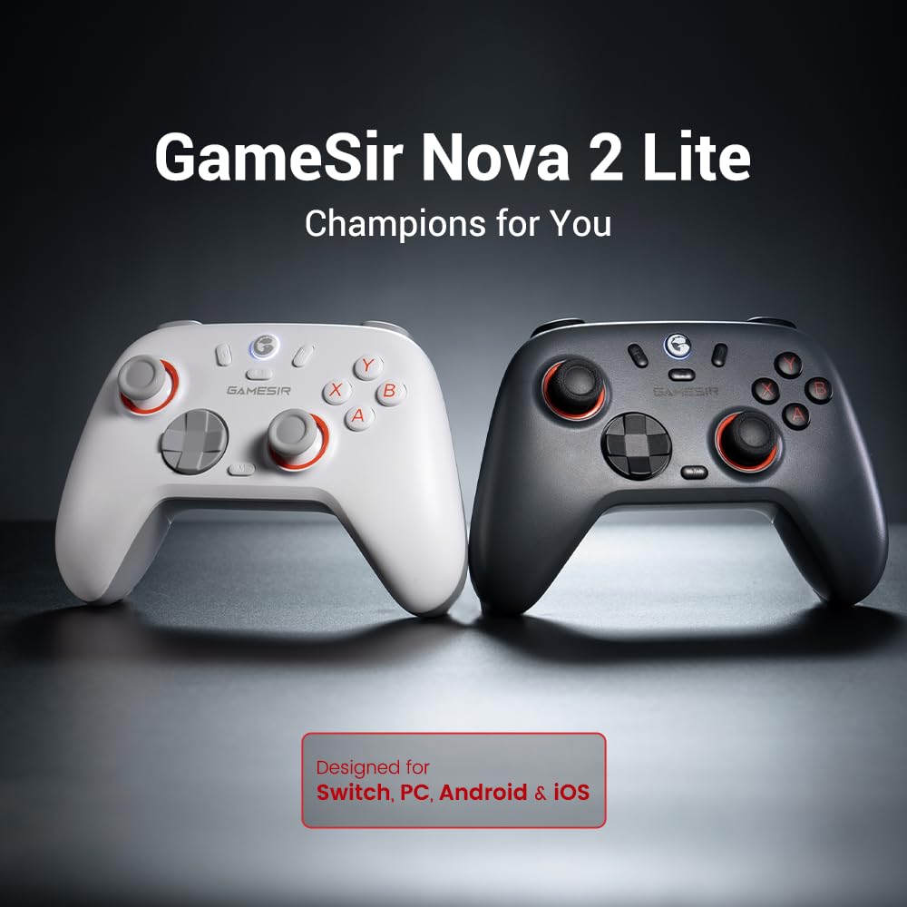 Wireless PC Gaming Controller with Hall Effect Joysticks