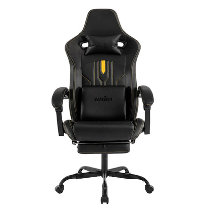 Ergonomic Gaming Chair with Footrest and Massage
