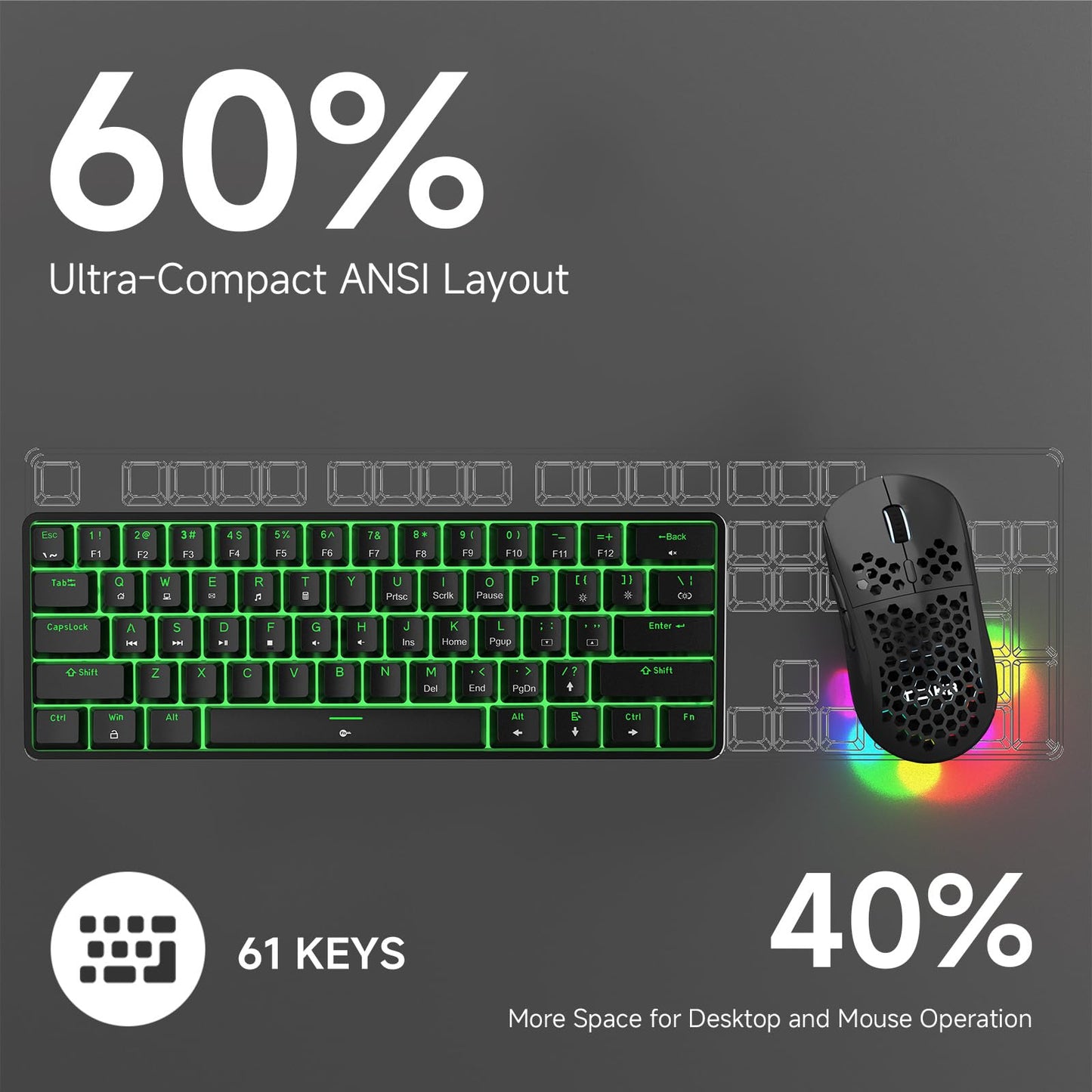 TMKB 60% Mechanical Gaming Keyboard