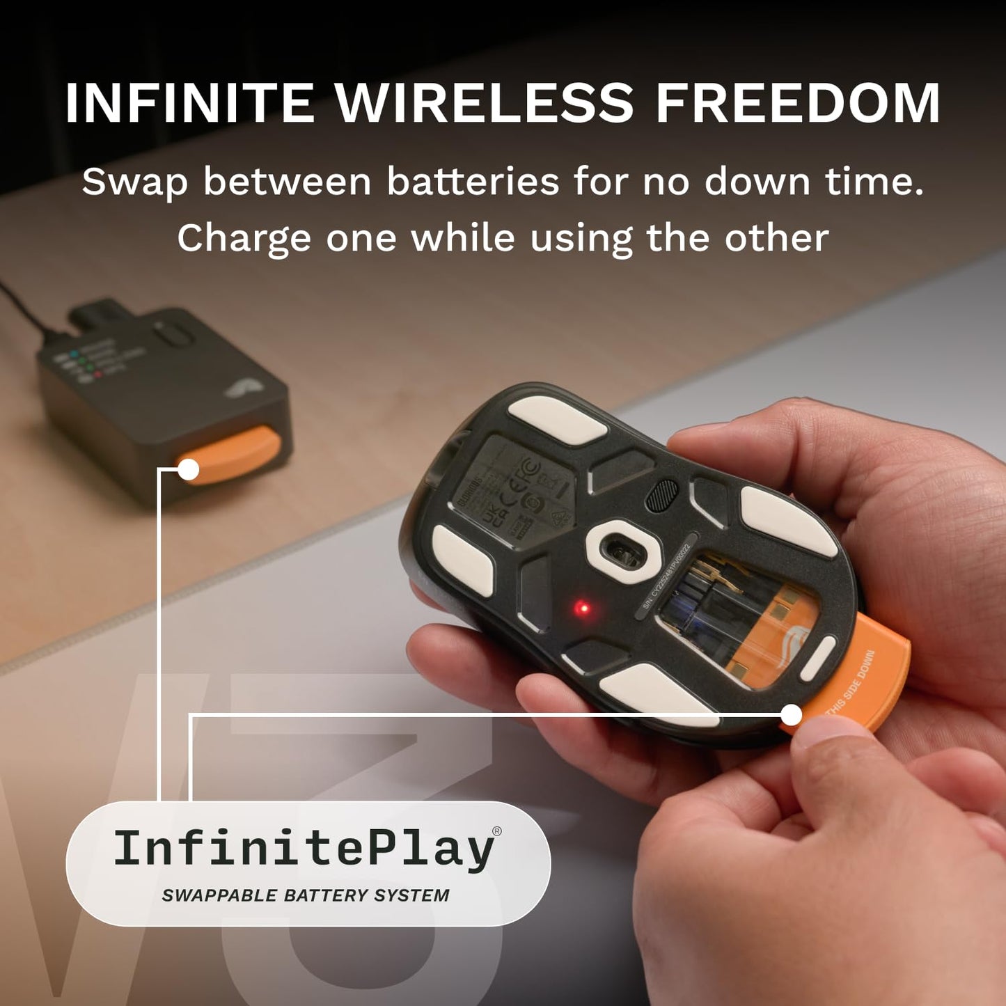 Wireless Gaming Mouse with Ultralight Design