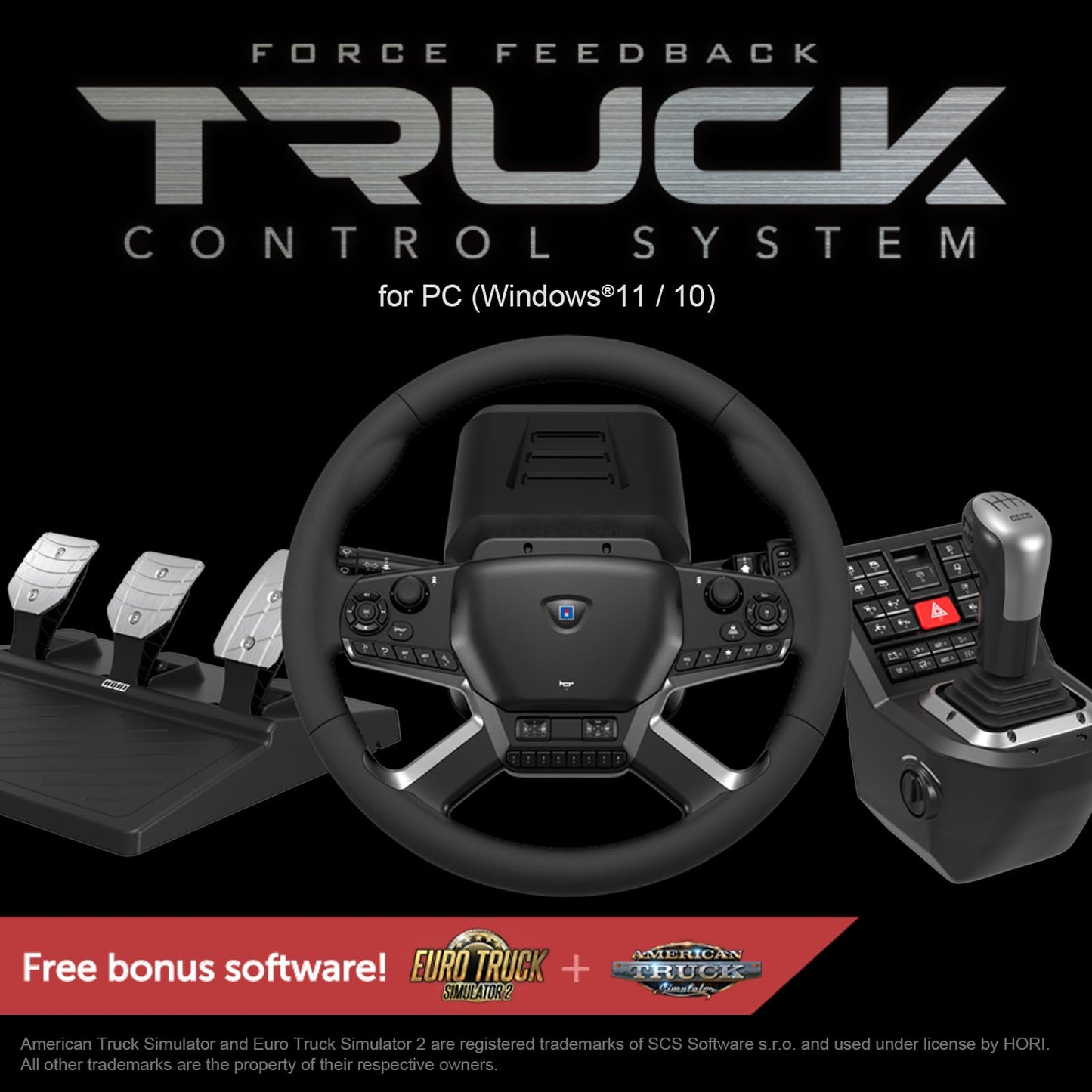 Truck Simulator Control System with Steering Wheel