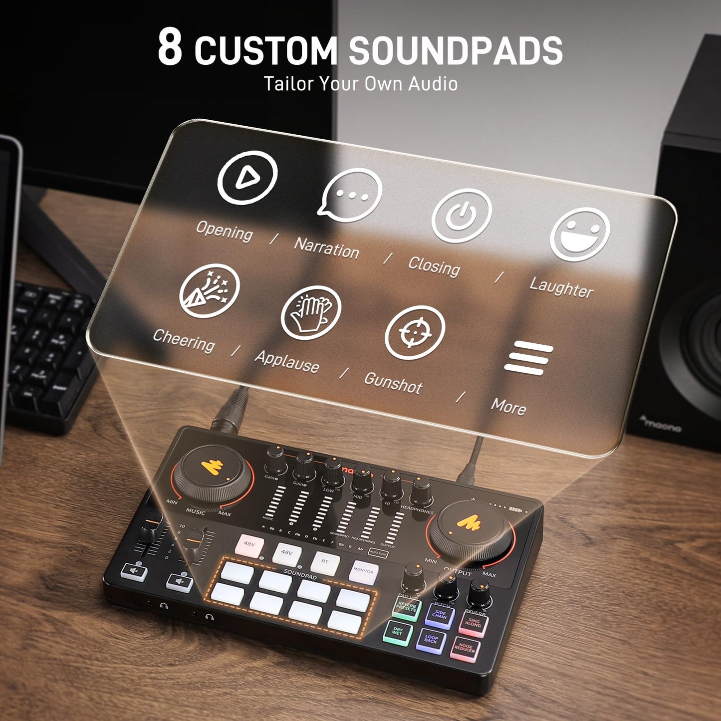 Podcast Audio Interface Bundle with XLR Microphone
