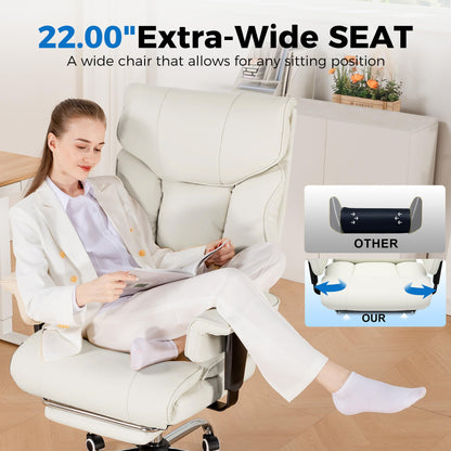 Big and Tall Ergonomic Gaming Chair with Footrest