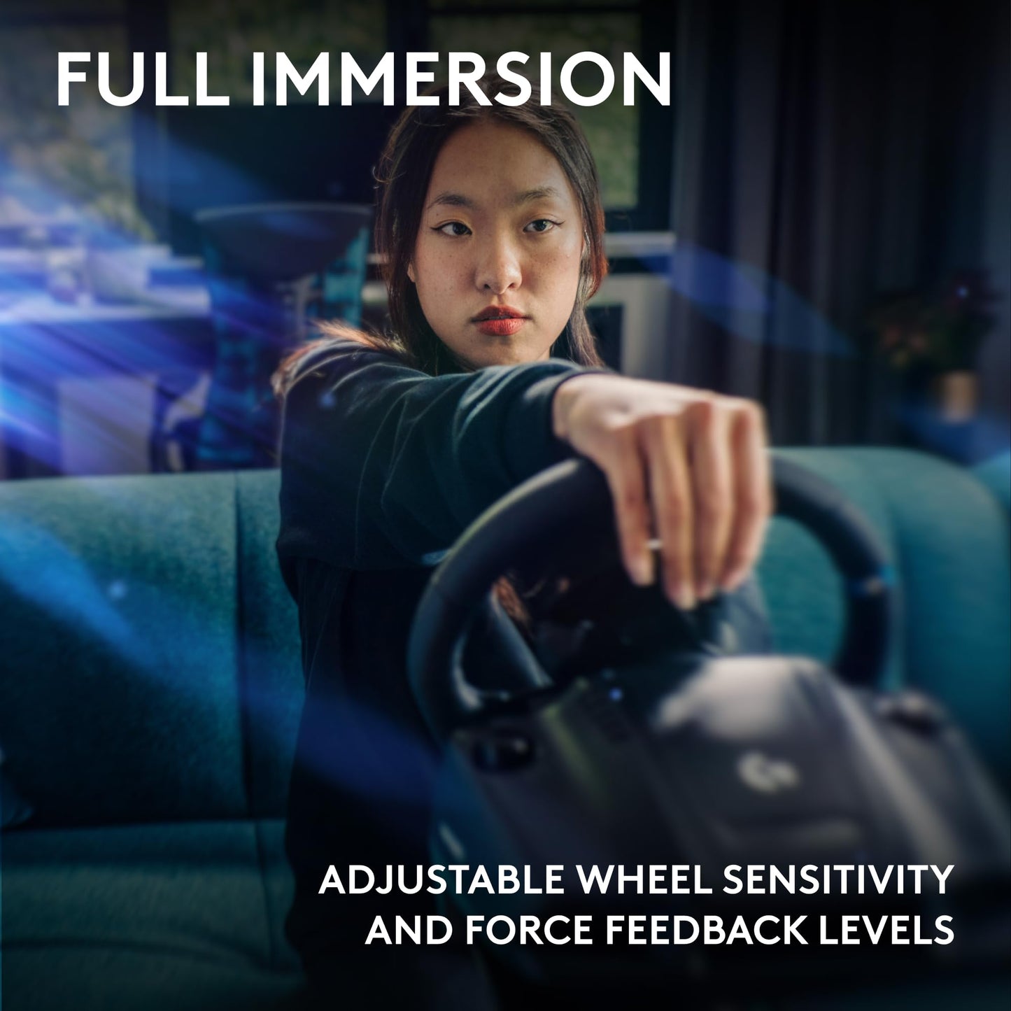 Force Feedback Racing Wheel & Pedal Set
