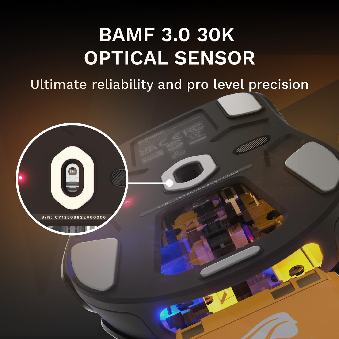 Wireless Gaming Mouse with Ultralight Design
