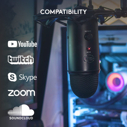 USB Microphone for Streaming and Recording