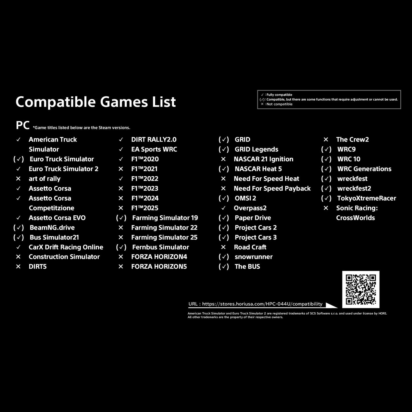 Truck Simulator Control System with Steering Wheel