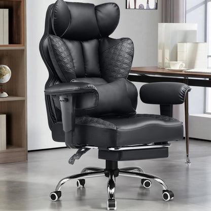 Big and Tall Ergonomic Gaming Chair with Footrest