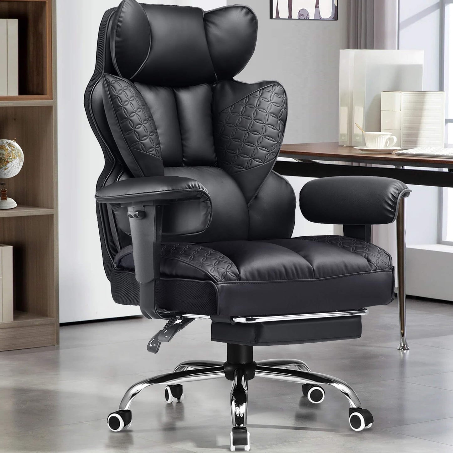 Big and Tall Ergonomic Gaming Chair with Footrest