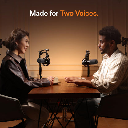 Wireless XLR USB Dynamic Microphone for Streaming