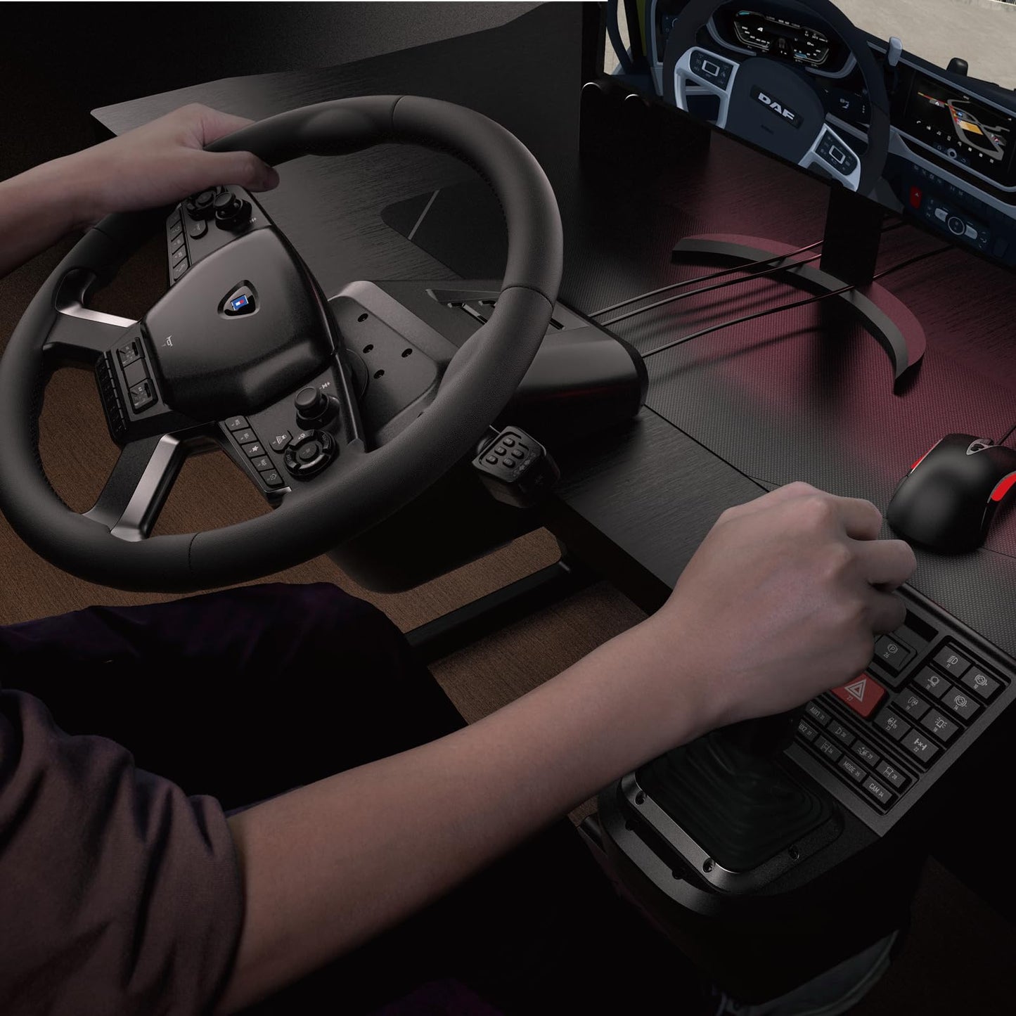 Truck Simulator Control System with Steering Wheel