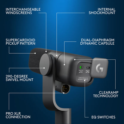 Dynamic XLR Microphone for Studio Recording