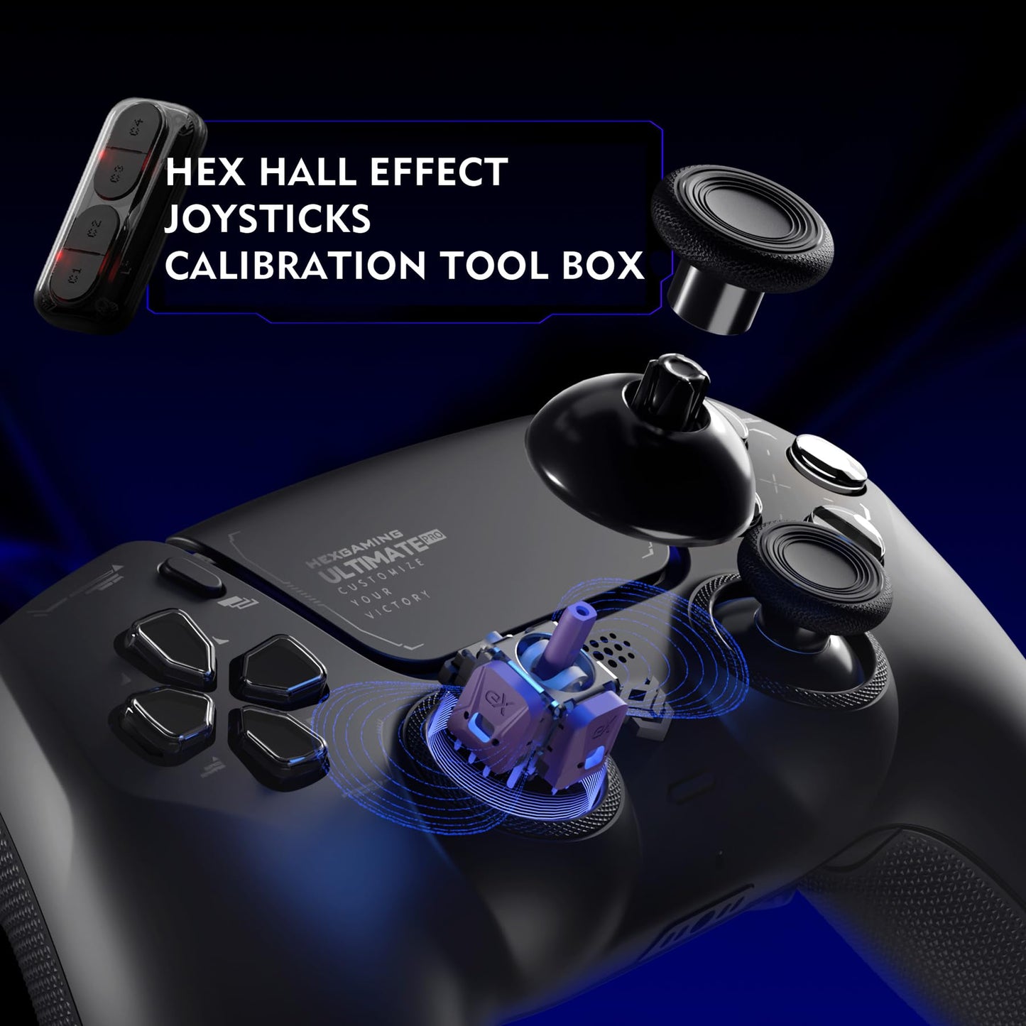 Pro Gaming Controller with Remappable Buttons