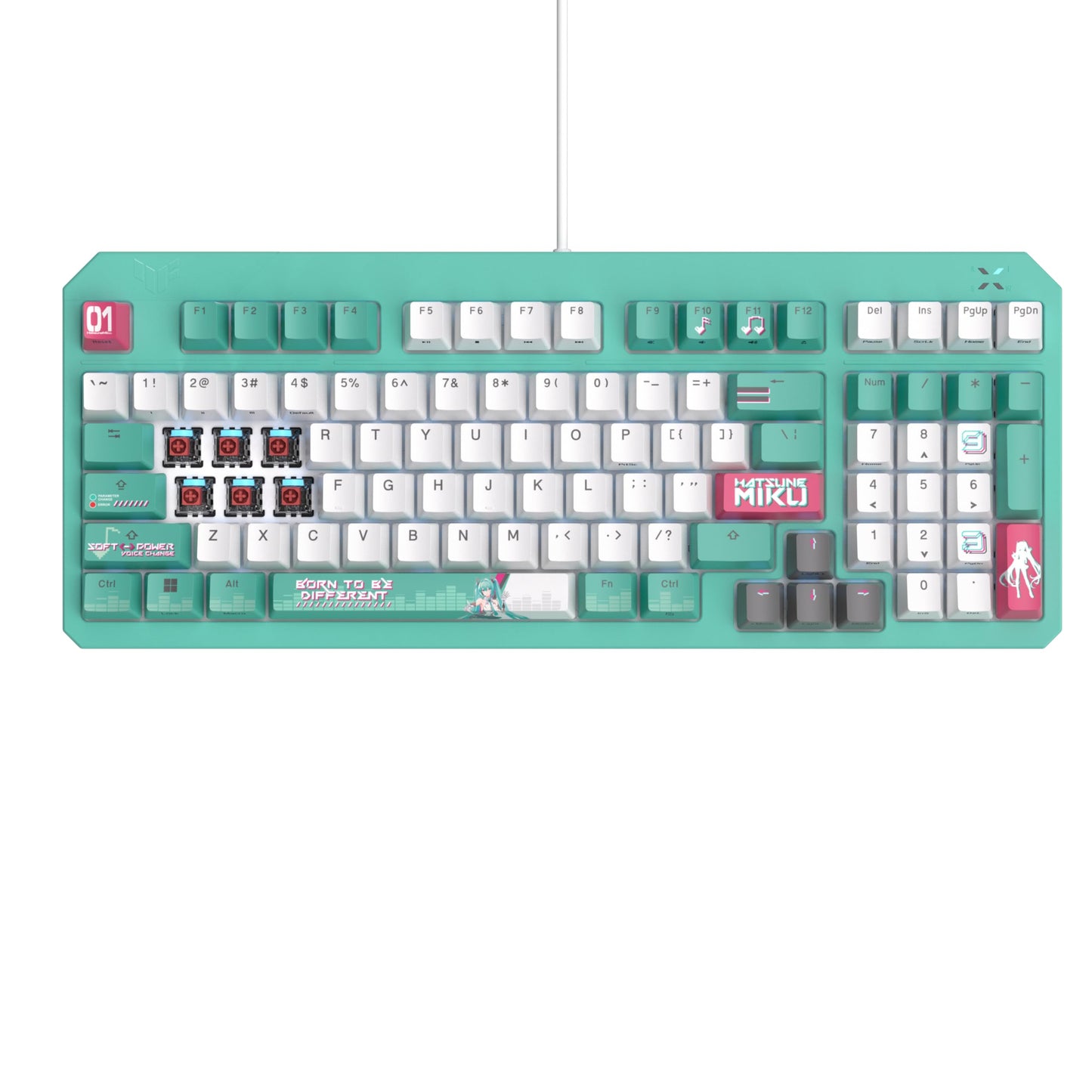 97-Key Optical Mechanical Gaming Keyboard with RGB