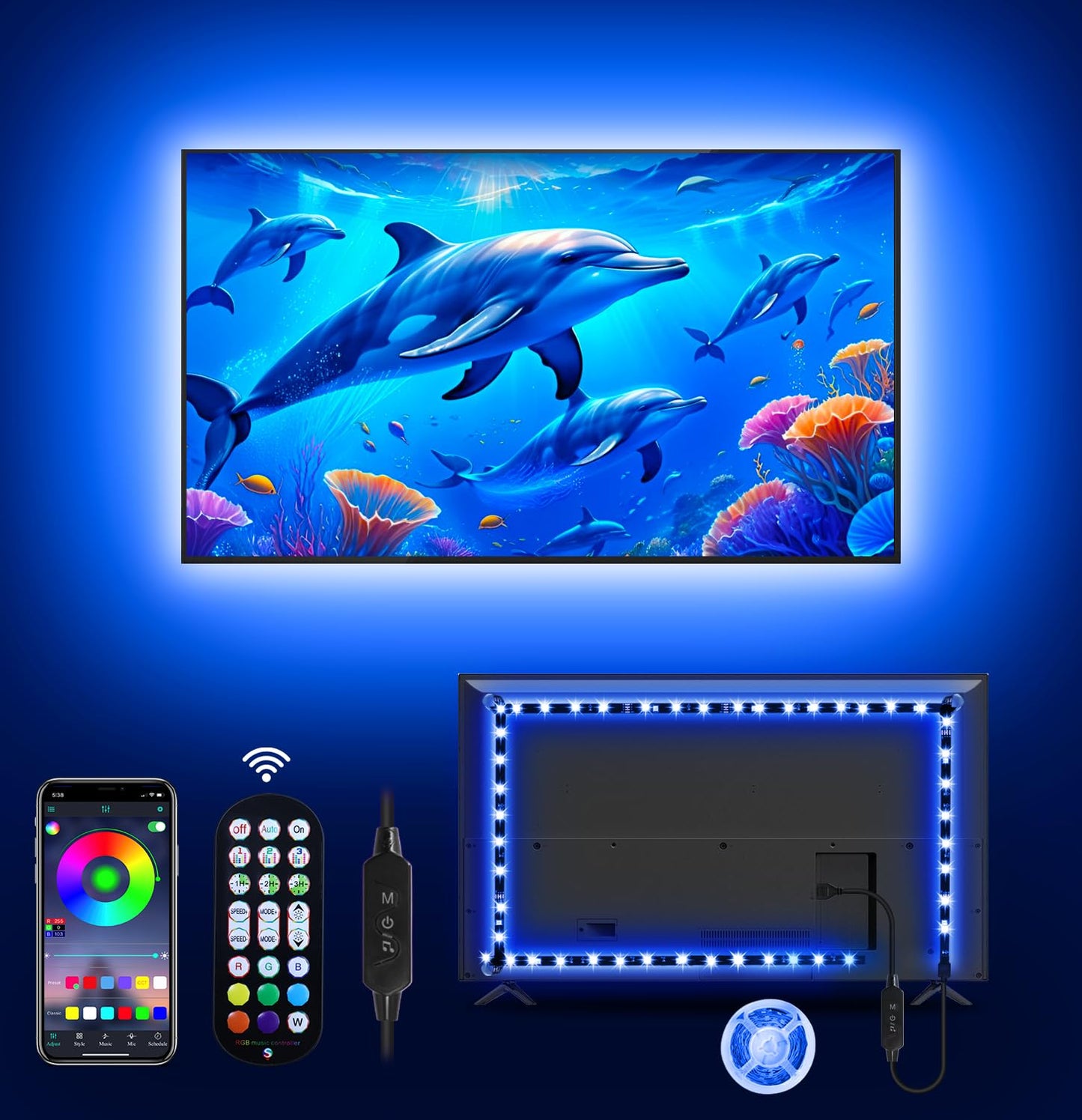 TV LED Lights for Ambient Backlighting