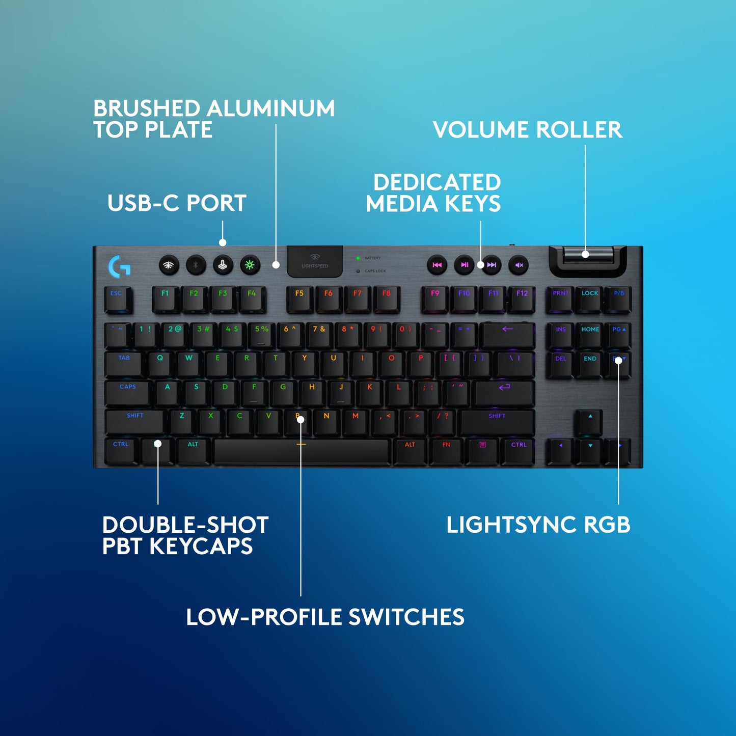 Low Profile Wireless Gaming Keyboard