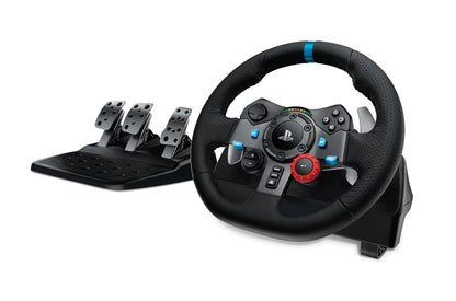 Racing Wheel with Force Feedback and Pedals