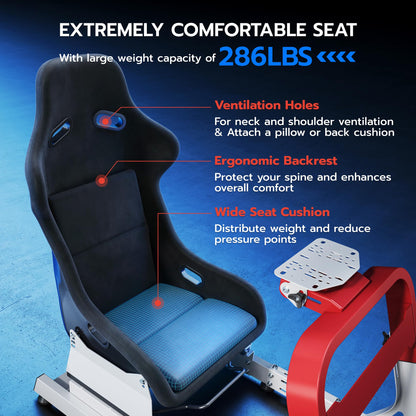 Racing Simulator Cockpit with Gaming Seat