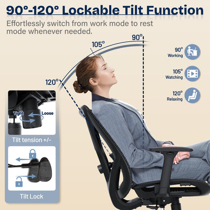 Ergonomic Office Chair with Lumbar Support