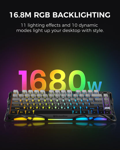 75% Wireless Mechanical Gaming Keyboard with RGB