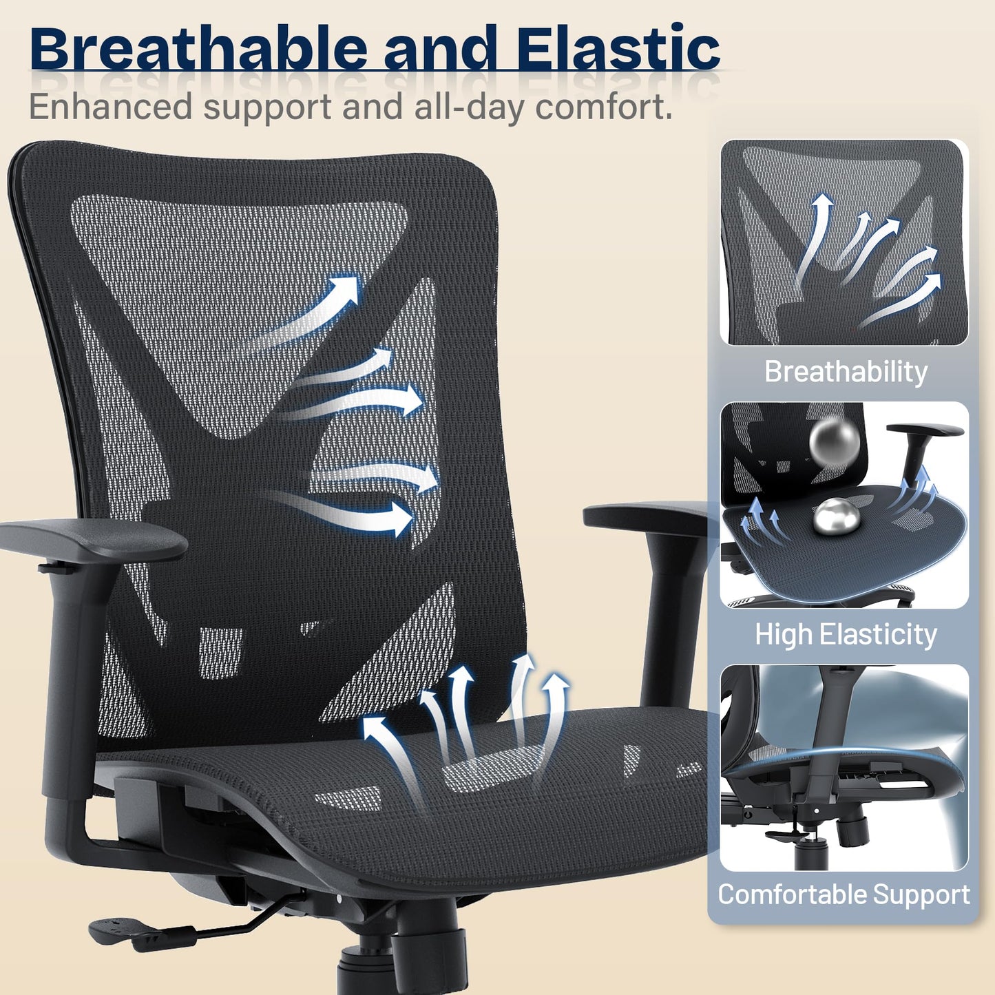 Ergonomic Office Chair with Lumbar Support