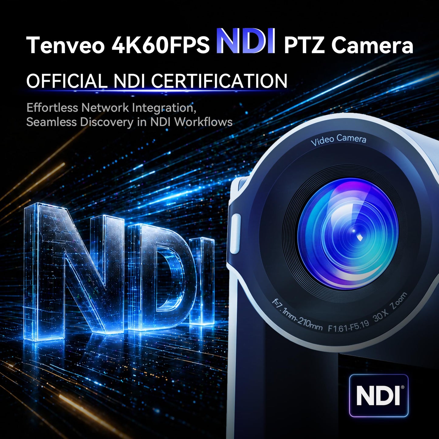4K AI Tracking PTZ Camera for Live Streaming