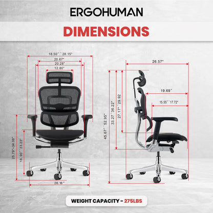 High Back Mesh Office Chair with Adjustable Support