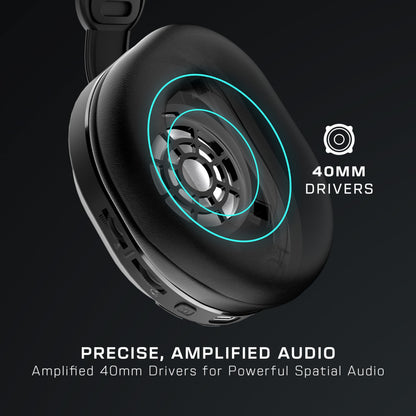 Wireless Gaming Headset with AI Noise Cancellation