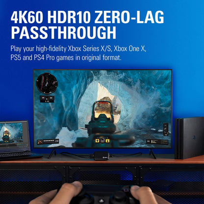 External Capture Card for 4K Streaming and Recording